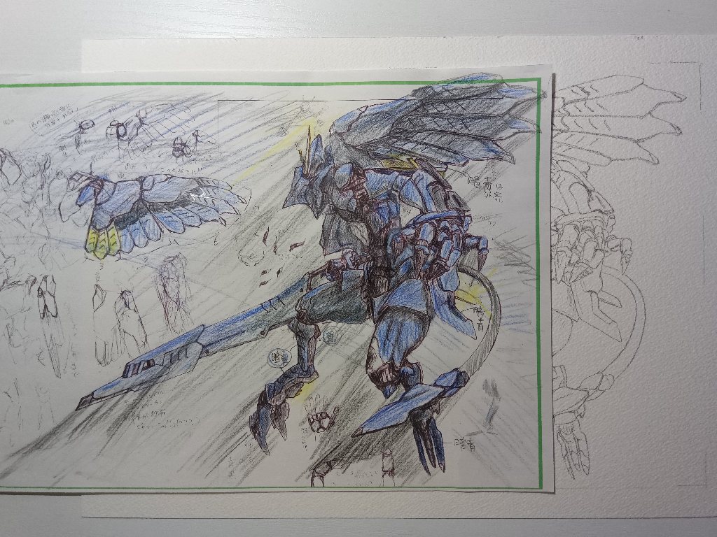 アズラ夜鷹下描き